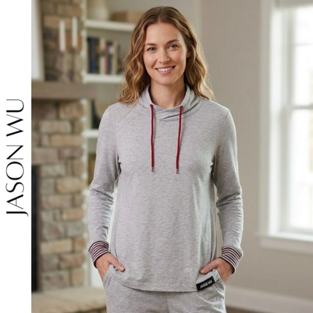 Jason Wu x EVA Air Sleep Shirt Gray Maroon Unisex M